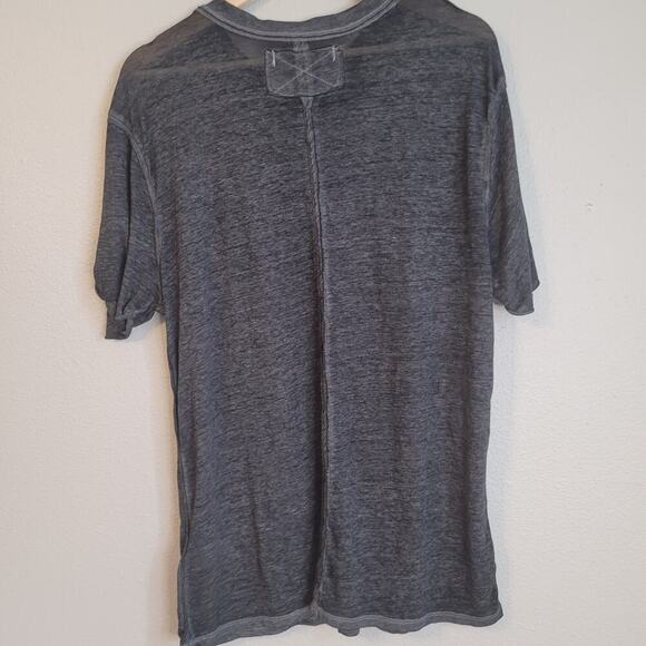 We the‎ Free T-shirt Womens XS Heathered Gray Soft Oversize Raw Hem - Picture 2 of 9